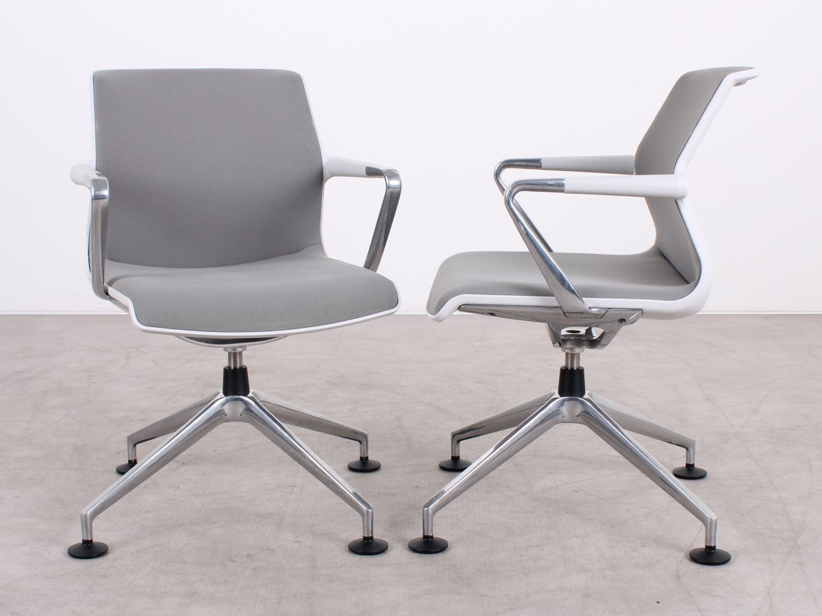 Gebrauchte Vitra Unix Chair Konferenzstuhl | Grau