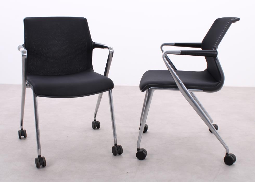 Gebrauchte Vitra Unix Chair Konferenzstuhl Schwarz