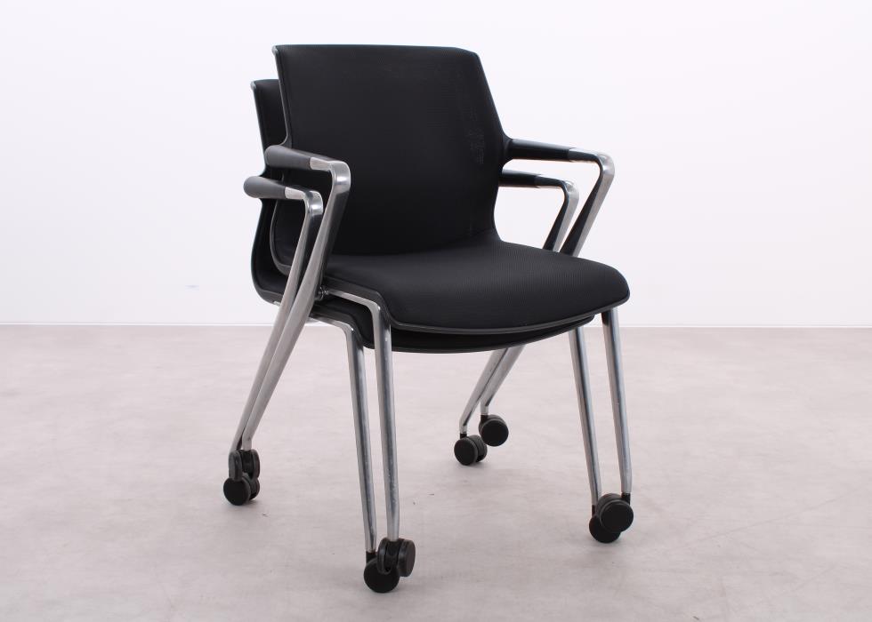 Gebrauchte Vitra Unix Chair Konferenzstuhl Schwarz