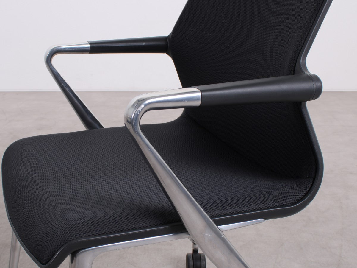 Gebrauchte Vitra Unix Chair Konferenzstuhl Schwarz
