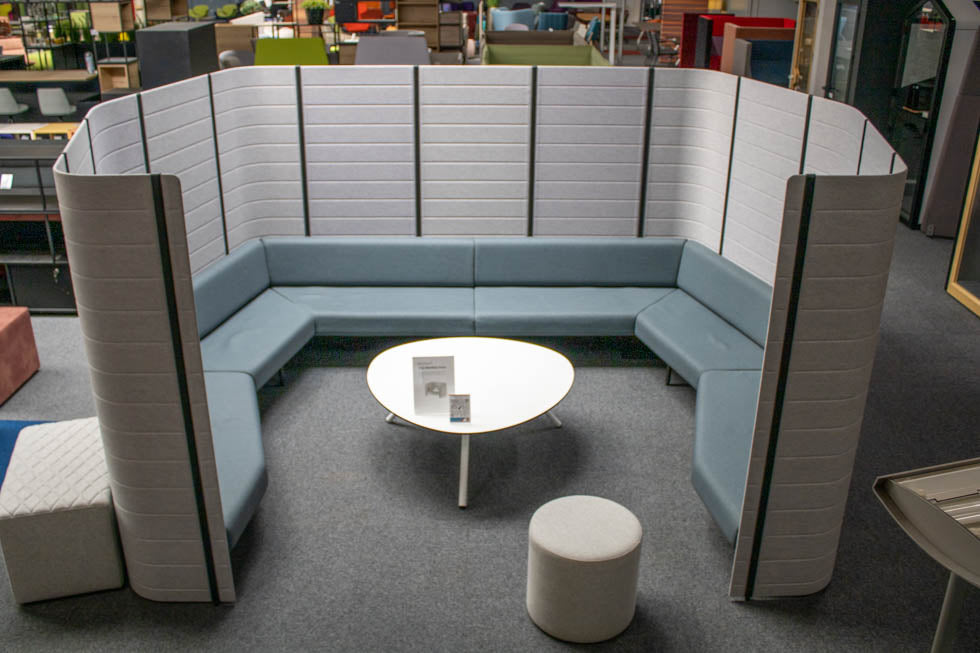 Gebrauchte Vitra Workbay Meet Sitzgruppe in Grau Blau