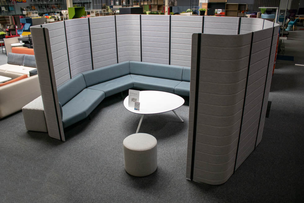 Gebrauchte Vitra Workbay Meet Sitzgruppe in Grau Blau