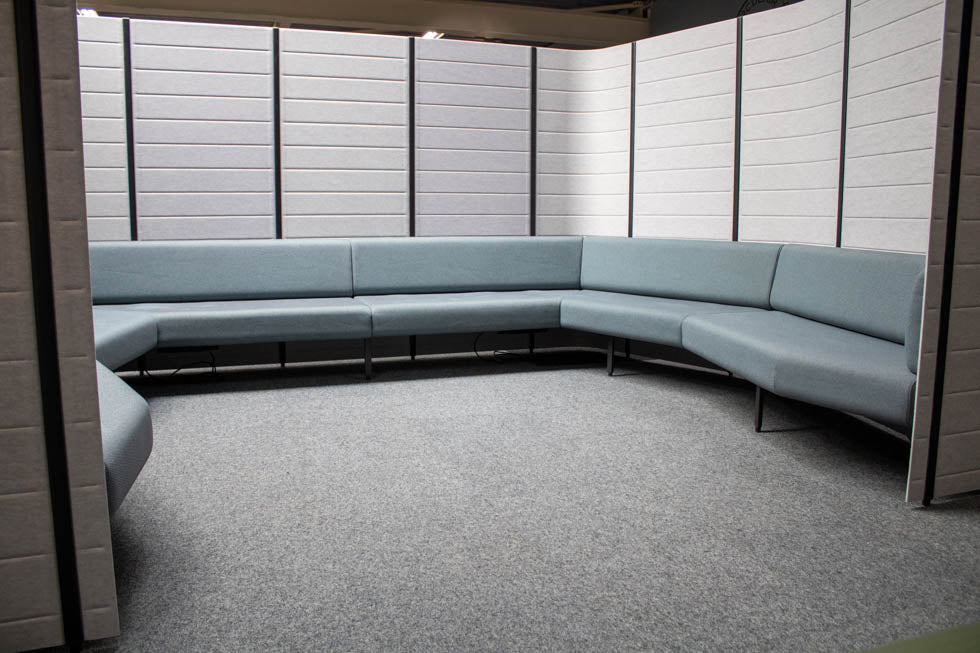 Gebrauchte Vitra Workbay Meet Sitzgruppe in Grau Blau