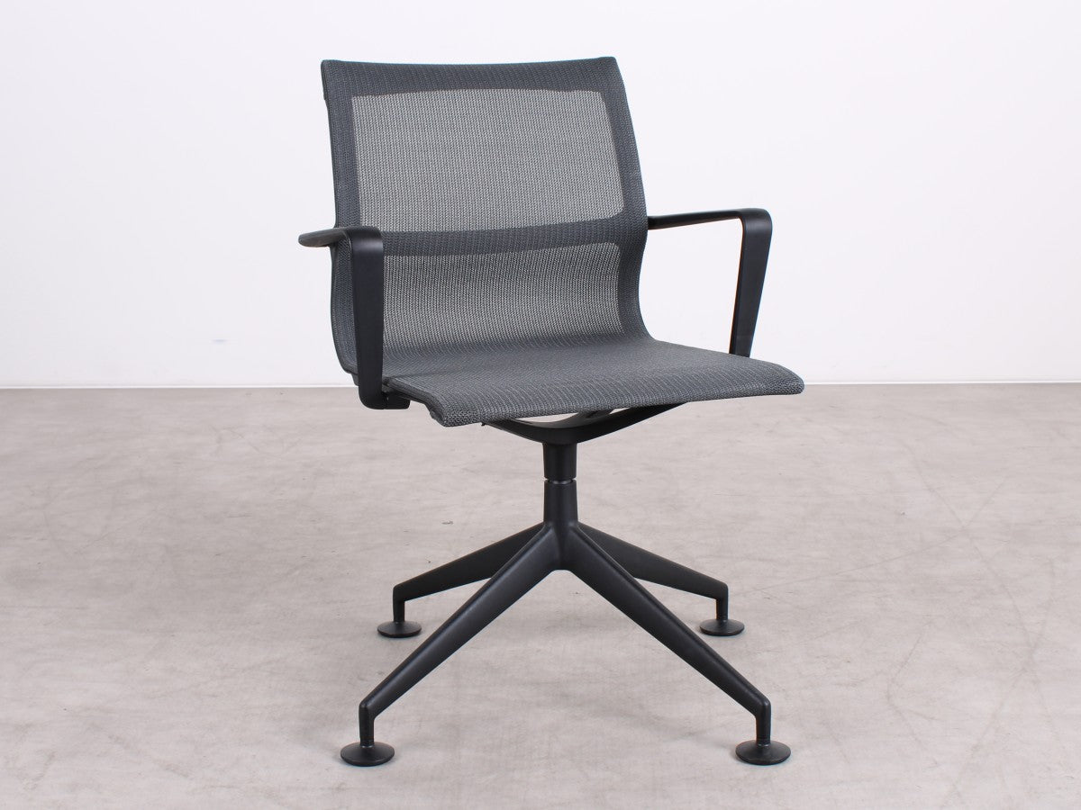 Gebrauchter Vitra Physix Conference Konferenzstuhl Black Pearl