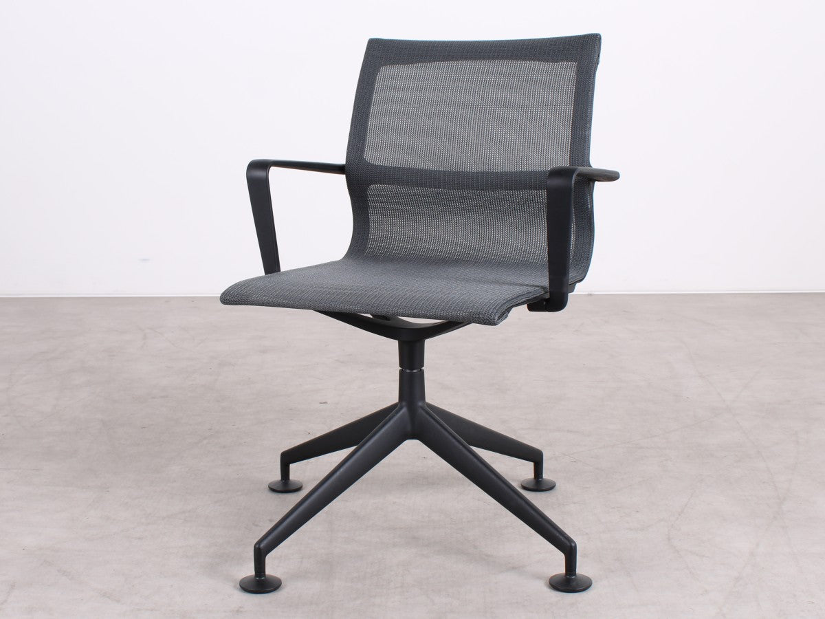Gebrauchter Vitra Physix Conference Konferenzstuhl Black Pearl