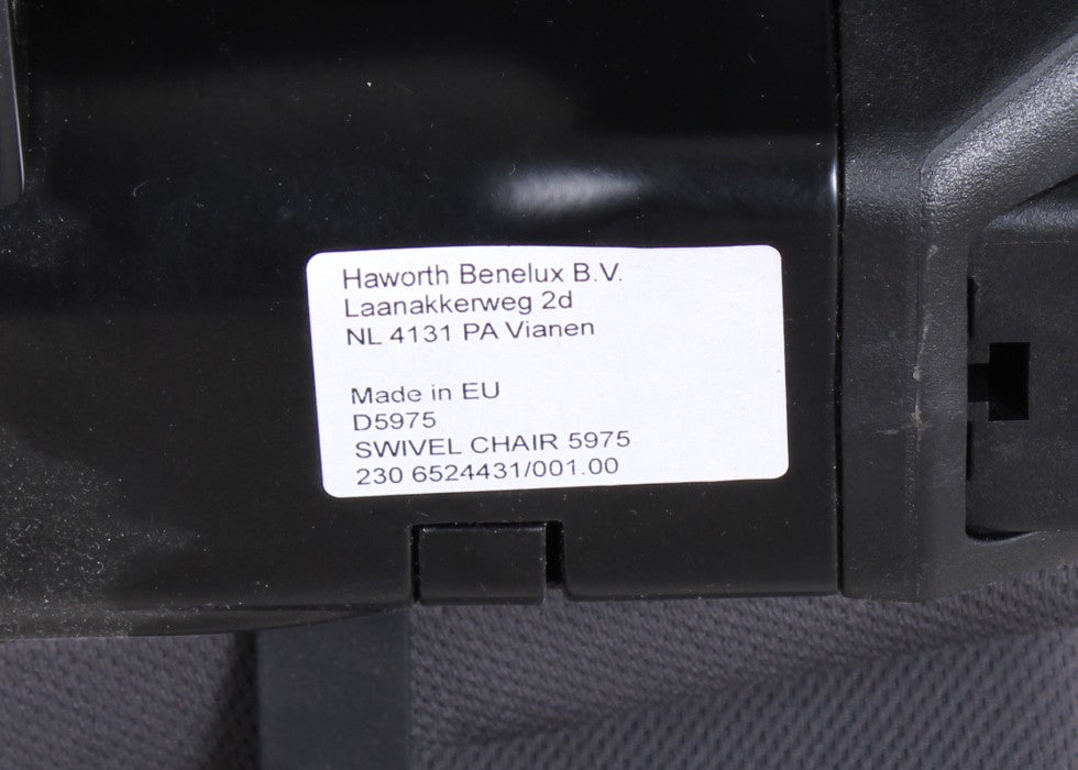 Haworth Comforto 5975 ergonomischer Bürostuhl in Dunkelgrau, refurbished durch R&M