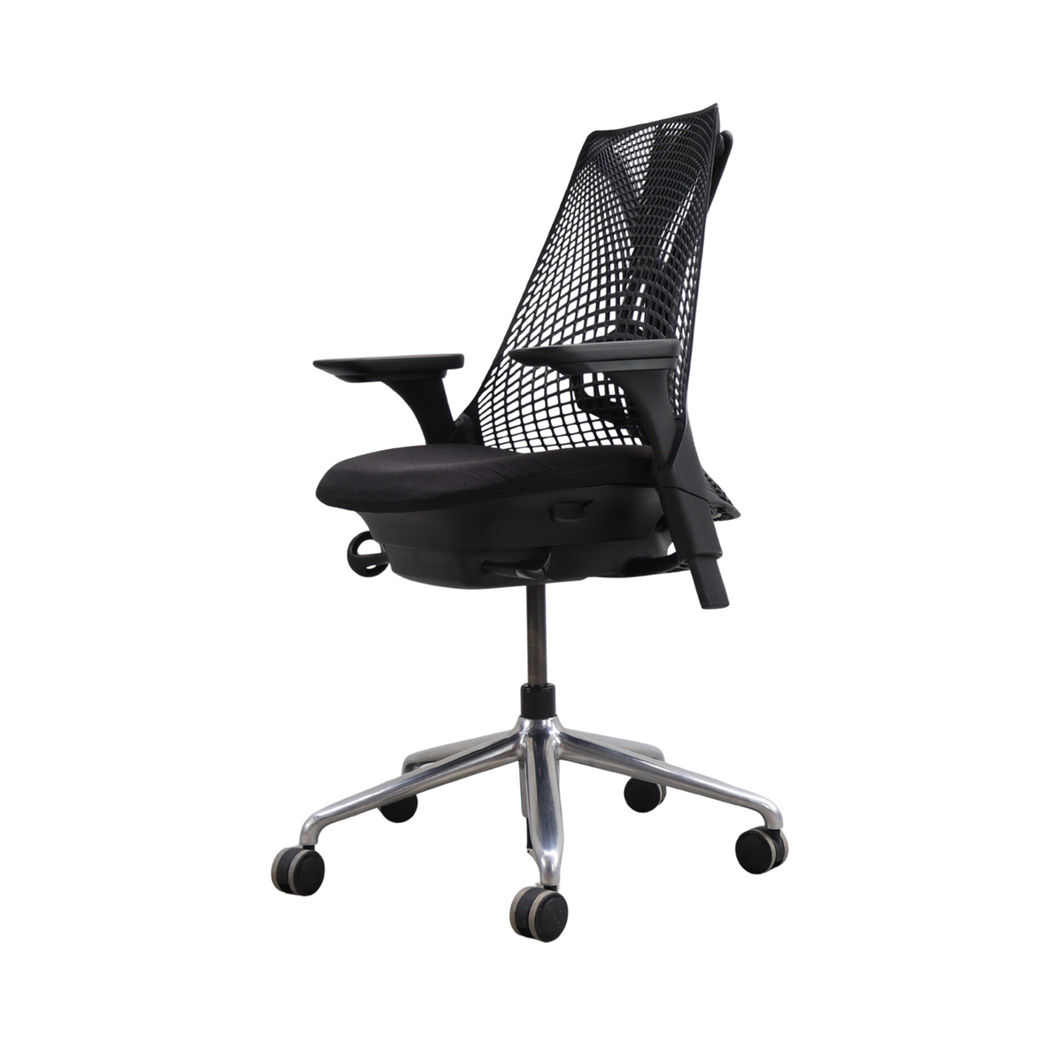 Herman Miller Sayl Bürodrehstuhl | Schwarz-Aluminium