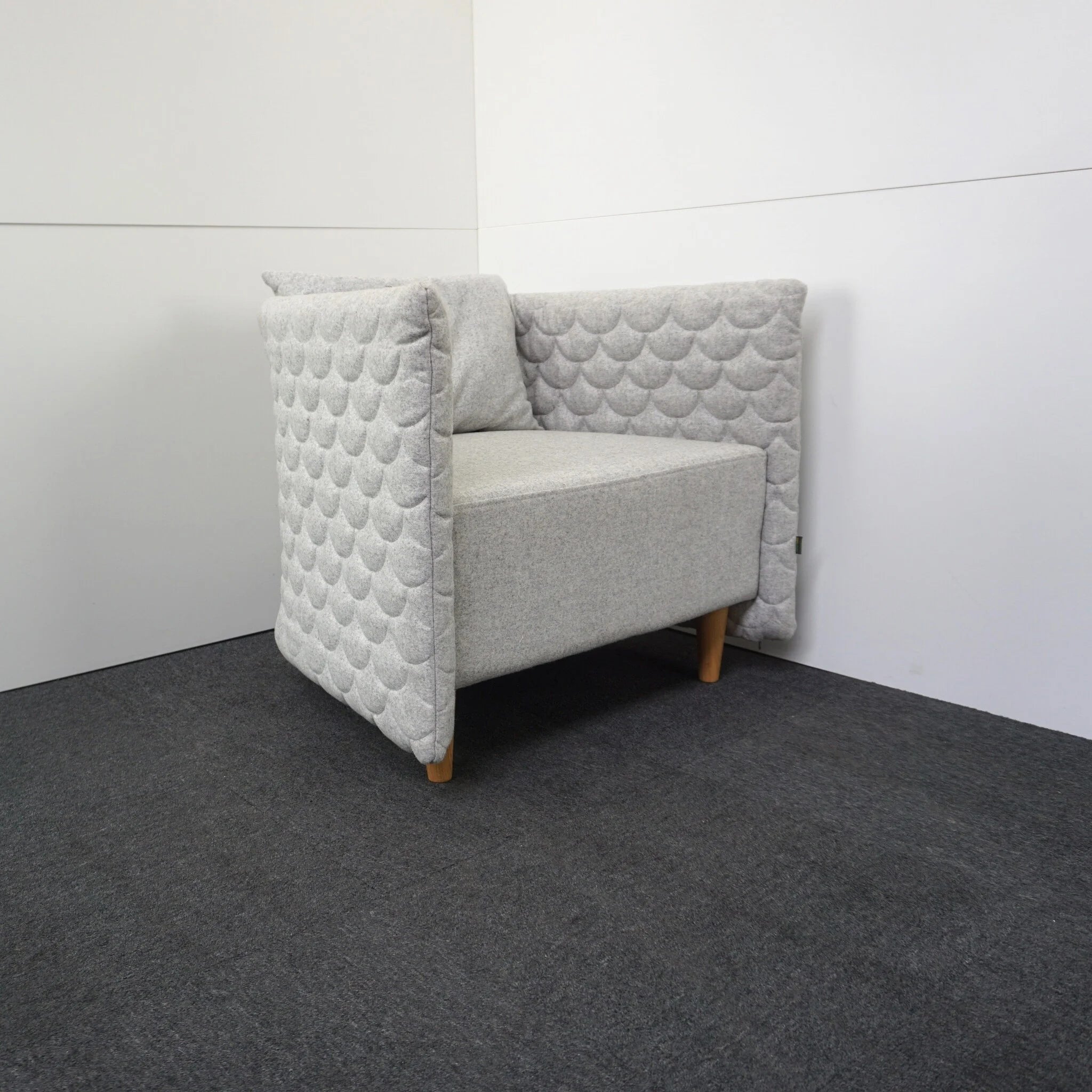 Naughtone Cloud Quilt Design Sessel | Hellgrau
