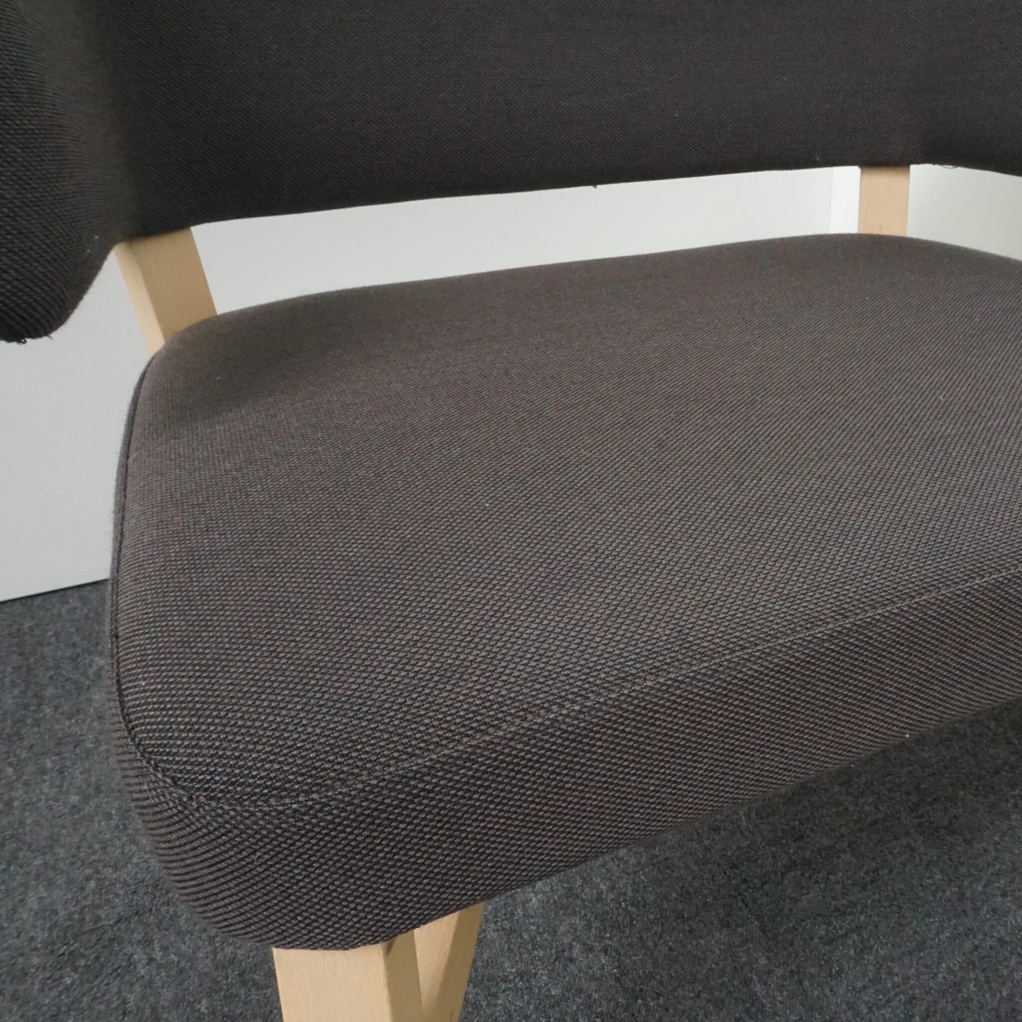 Billiani Croissant Design Sessel | Lounge Sessel | Braun | Holz