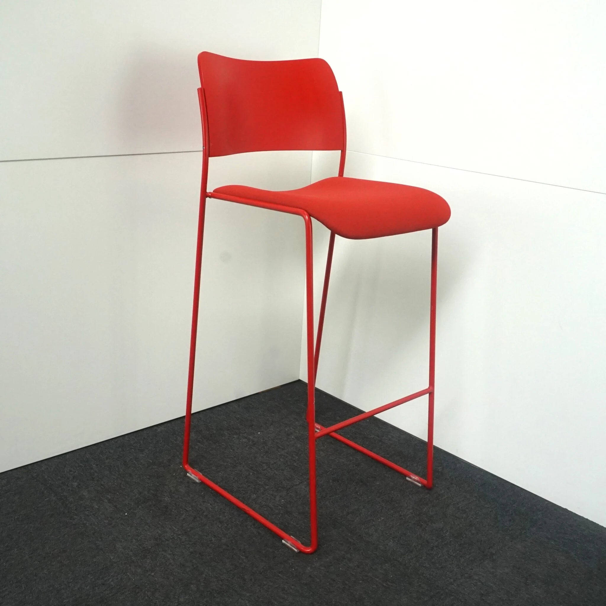 Design Barhocker | Rot | Sitzhöhe ca. 78 cm