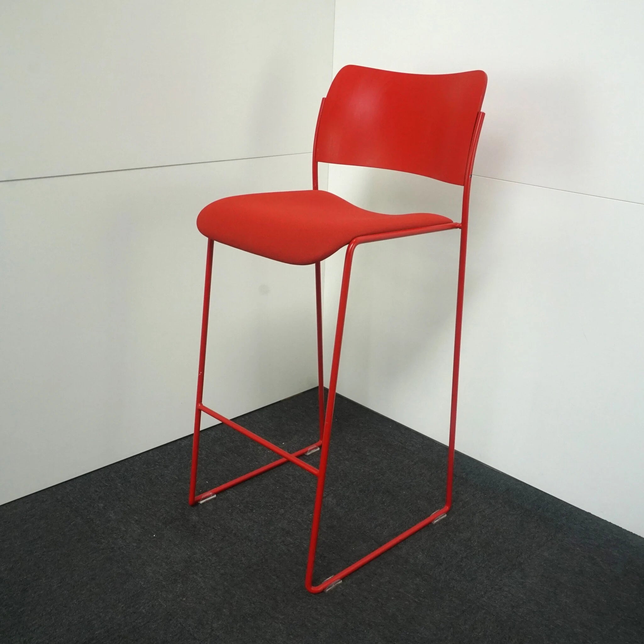 Design Barhocker | Rot | Sitzhöhe ca. 78 cm