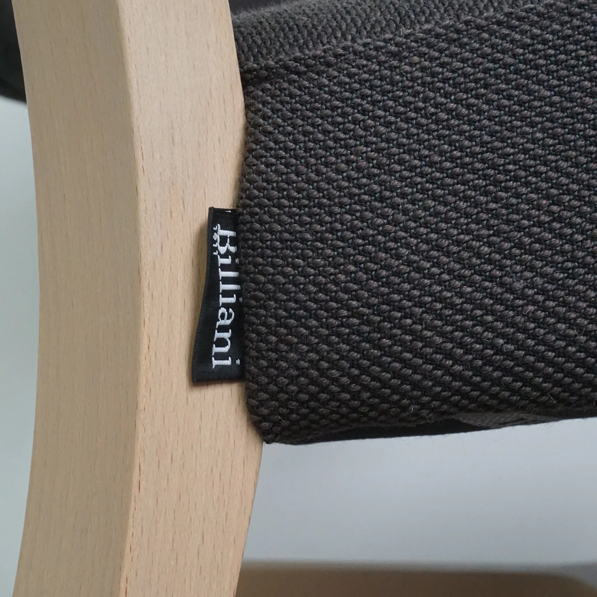 Billiani Croissant Design Sessel | Lounge Sessel | Braun | Holz
