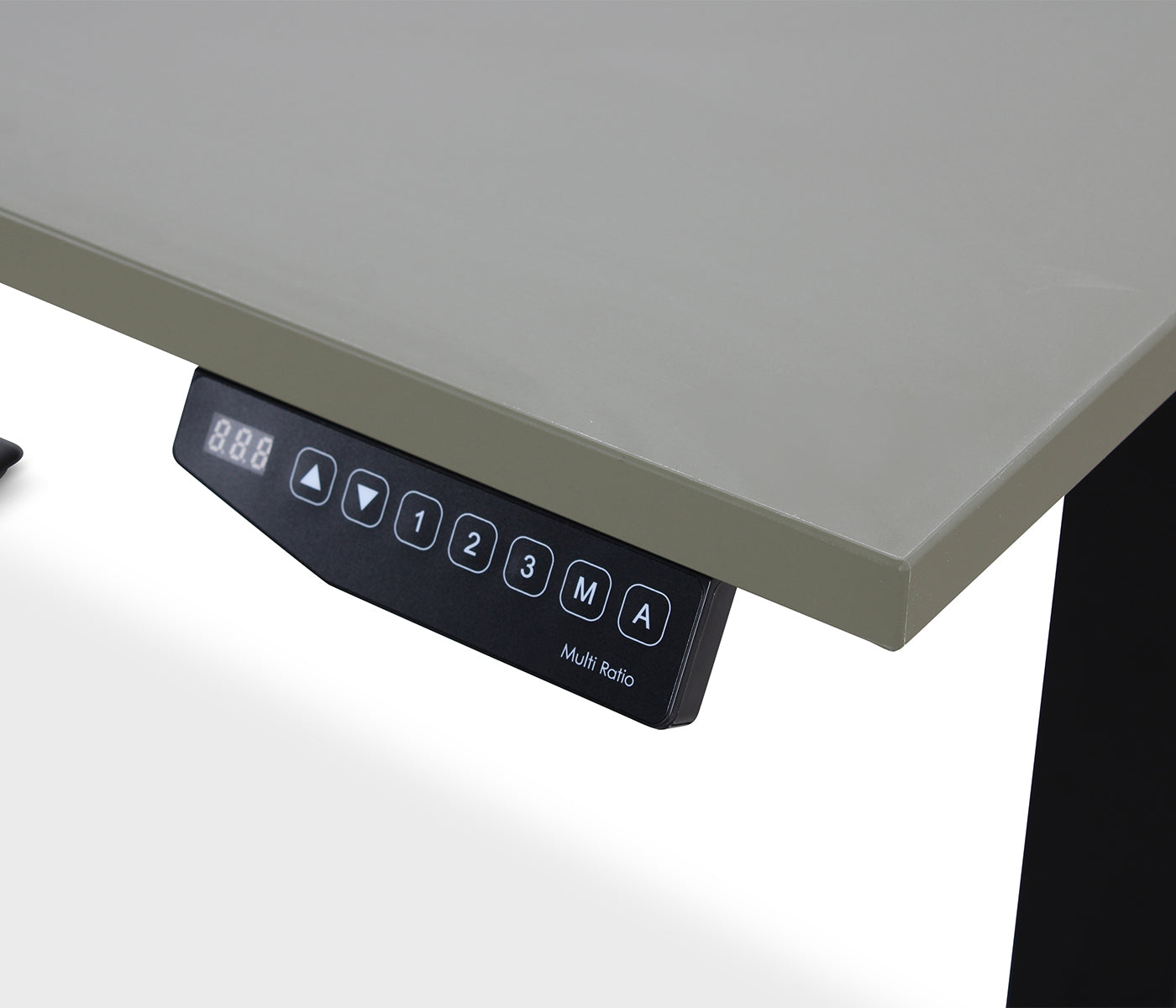 Bedienpanel mit Memory-Funktion und USB-C-Anschluss des Lineaflex MRC COMFORT Schreibtischs