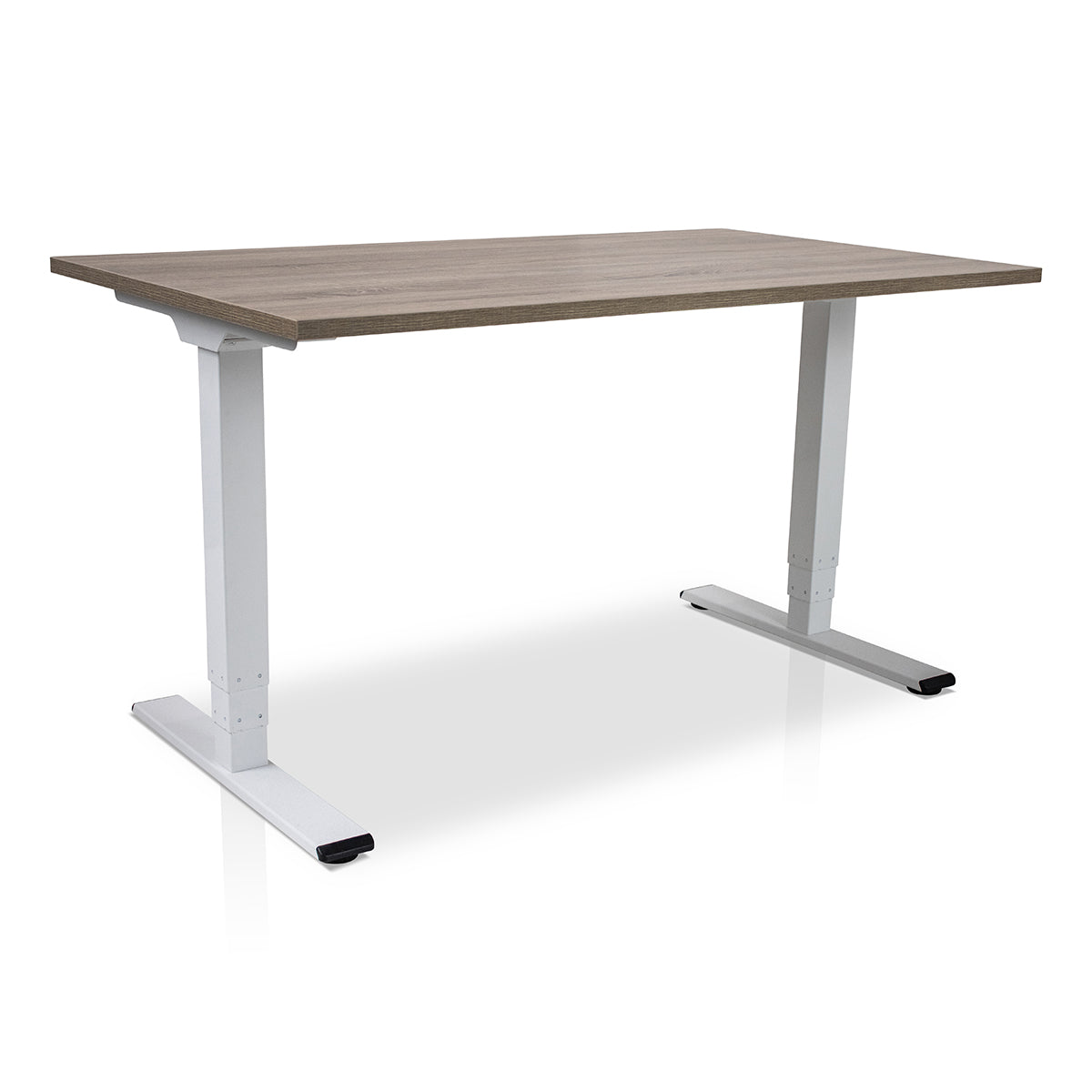 Lineaflex MRC COMFORT elektrischer Sitz-Steh-Schreibtisch mit Platte in Mittlere Eiche