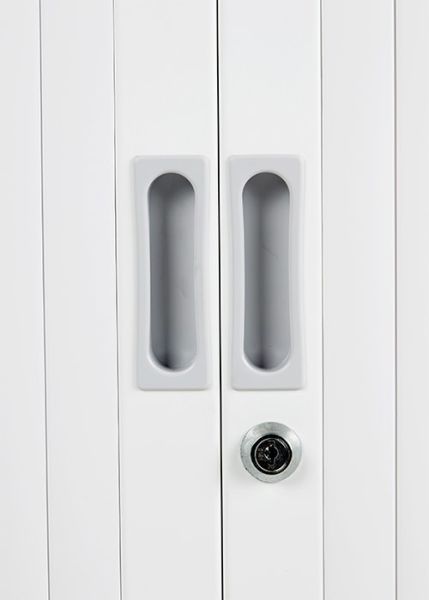 RMOffice Economy Aktenschrank 118 x 120 x 43 cm Schloss weiß
