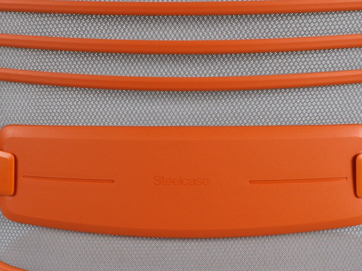 Steelcase Series 1 ergonomischer Bürostuhl in Orange, refurbished durch R&M