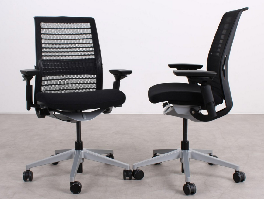 Steelcase Think ergonomischer Bürostuhl in Schwarz, refurbished durch R&M