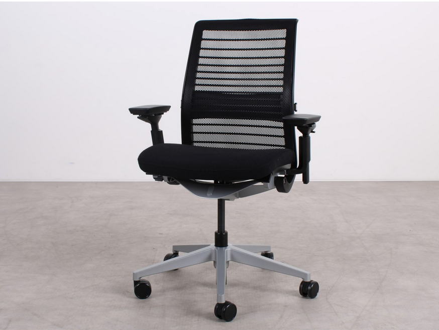 Steelcase Think ergonomischer Bürostuhl in Schwarz, refurbished durch R&M