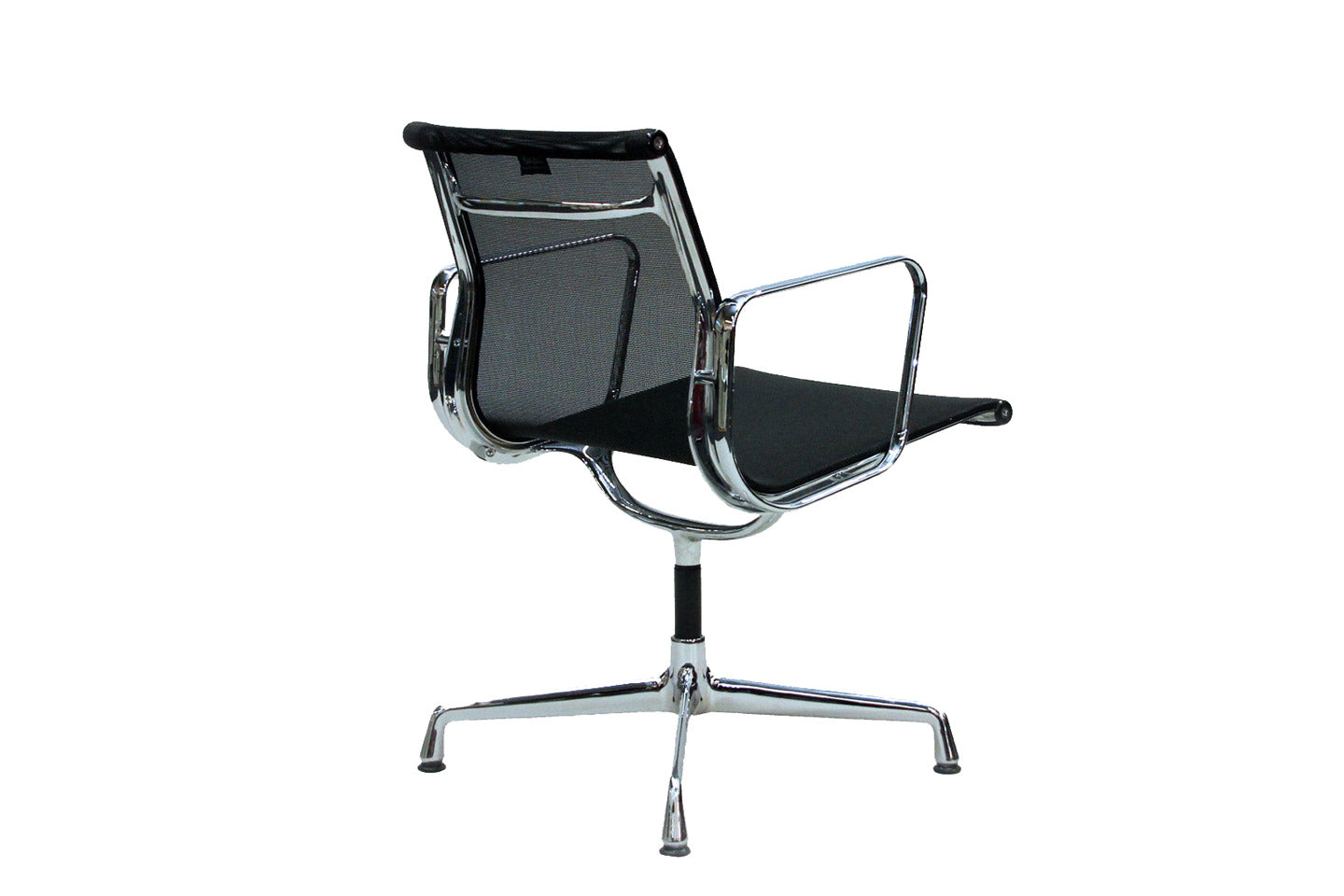 Vitra EA 108 Design Konferenzstuhl Netzgewebe in Anthrazit Rückenansicht