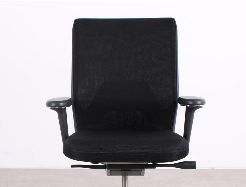 Vitra ID Mesh ergonomischer Bürostuhl in Schwarz, refurbished durch R&M