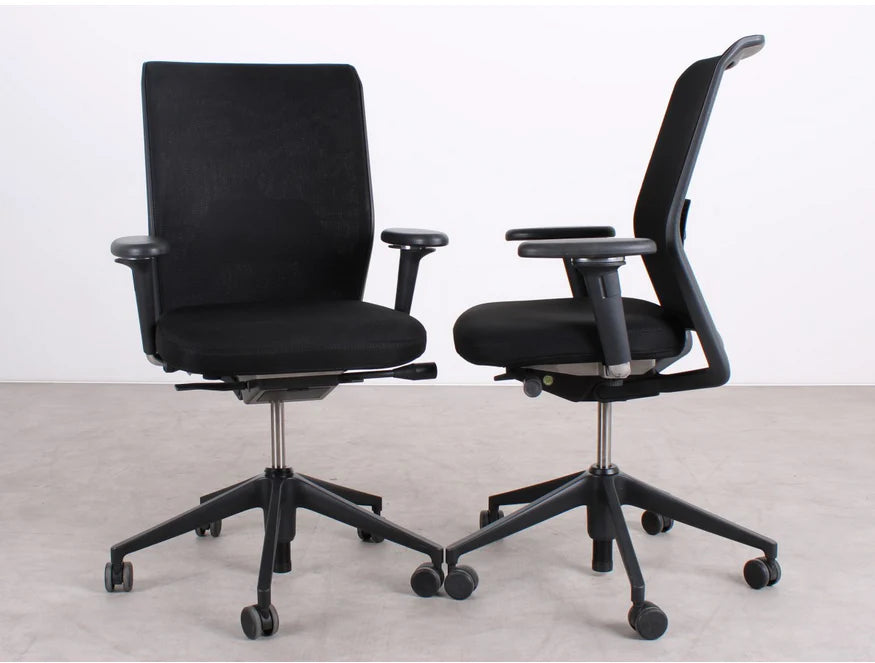 Vitra ID Mesh ergonomischer Bürostuhl in Schwarz, refurbished durch R&M
