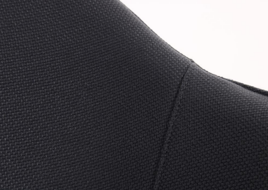 Vitra Softshell Chair in Blau mit schwarzem Gestell und Rollen